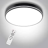 👍【Fácil Instalación】 -La instalación de la plafon led techo es fácil y rápida. Se incluyen cuatro tornillos y dos tornillos de expansión para montaje en techo. El cable (L,N) está conectado a un terminal lustre. La distancia entre los orificios de montaje fijos de la lámpara de techo regulable de 36W es 27CM. La lampara de techo cocina es adecuada tanto para montaje en techo como en pared.