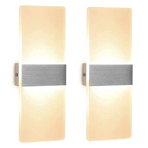 Apliques de pared modernos ChangM con acabado acrílico premium y luz LED cálida de alta durabilidad