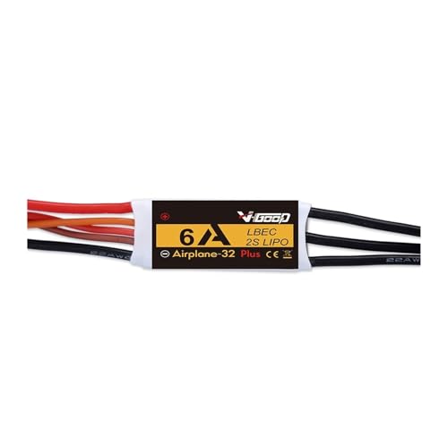 �u���V���X ESC 6A /12A/20A/30/40A/60A/80A/100A /120A 2S 32�r�b�g 1.5A SBEC�t�� �Œ藃RC��s�@�X�y�A�p�[�c�ƌ݊�������(6A ESC)