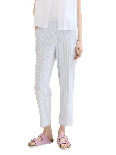 Pantalon fuselé basique en lin femme chic léger et respirant