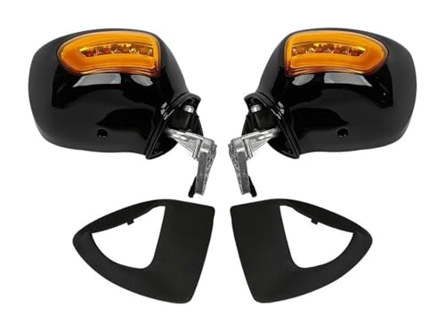 Rétroviseurs clignotants moto Goldwing 1800 GL1800 F6B 2013-2017 noir orange