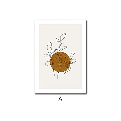 Art abstrait affiche bohème pour moderniser un mur vide avec un triptyque géométrique 40x60cm
