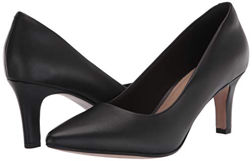 Clarks Womens Illeana Tulip Pump, Black Leather, 10 Us #TOP6