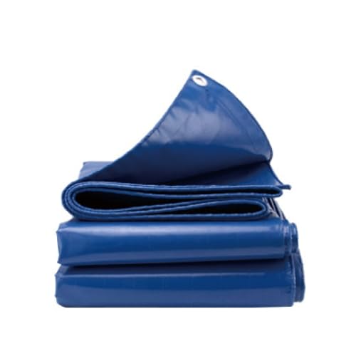 Lona Impermeable para Exterior, Multiusos, PVC 350 g/m², Esquinas Reforzadas, Ojales de Aluminio, con Ojales de Acero Inoxidable para Leña, Muebles, Jardín, Piscinia, Vehículos (350g/㎡,10x20m)