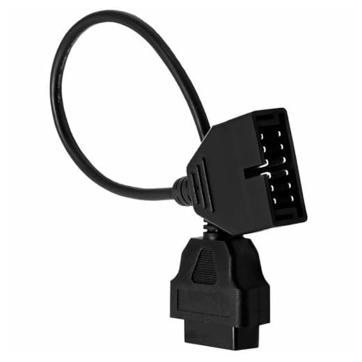 Goliton 12 Pin OBD1 to 16 Pin OBD2 Diagnostic Scanner Convertor Adapter Cable Compatible for GM Daewoo