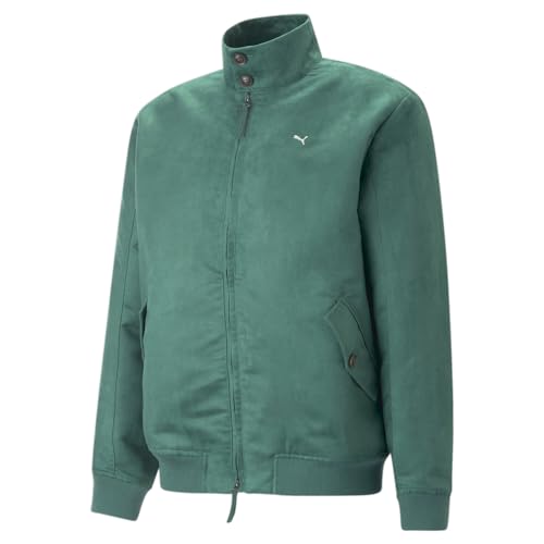 PUMA Mens Made Harrington Jacket Athletic Outerwear Casual Pockets - Green - Size M