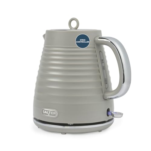 Image of Salter Ripple Electric Kettle, 1.7L Rapid Boil, 3kW, Taupe