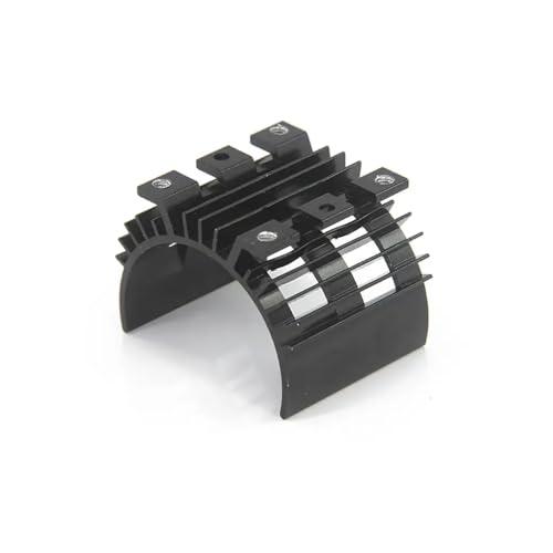 36mm Motor Metal Heatsink Cooling Cover Compatible with 540 550 3650 3660 3670 3674 3675 Motors Fits 1 10 Scale RC Car Heat Sink Part Toy Accessory(Black)