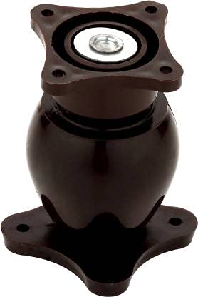Mini Door Magnet Wall Mounted Stopper (Brown) (1)