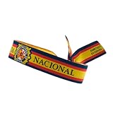 BDM - Pulsera de tela de la policía nacional con el escudo y la bandera española ajustable para hombres y mujeres - Modelo 1