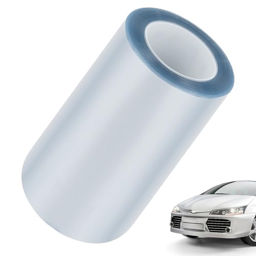 Clear Auto Shield Tape - Invisible PU Anti Scratch Cover | Versatile Cut Paint Saver Sheet, Door Cup Dent Defense Film for Hood, Trunk and Side Panels