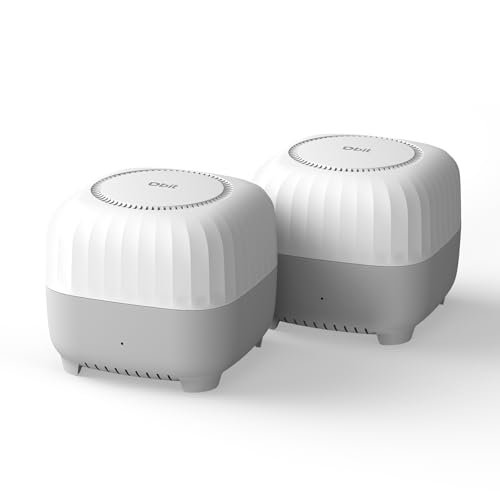 DBIT AC1200 Whole Home Mesh WiFi System, Covers up to 4,000 Sq Ft, Dual-Band 1200Mbps Mesh Network for 90 Devices, Replaces Wireless Router and WiFi Extender, 4 Gigabit Ports per Unit (D-MAC3, 2-Pack)