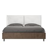✔️ Rivestimento in similpelle: materiale elegante e moderno, resistente all’usura e facile da pulire, perfetto per un letto sempre ordinato e dal design raffinato.
