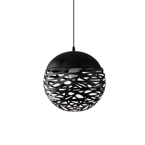 Suspension d'art Nordique : Lampe Suspendue Boule Creuse en Fer Forgé pour Centre Commercial (Petit)