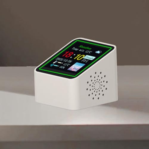 Reloj meteorológico con sensor de humedad y temperatura interior para oficina 2