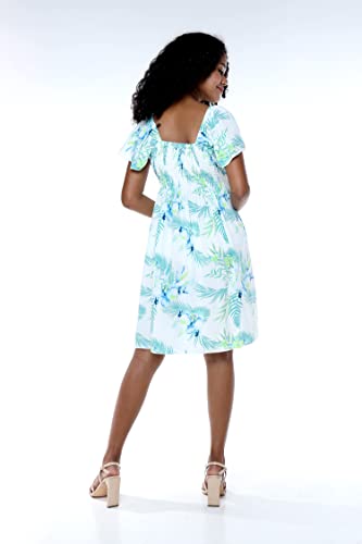 Image of Hawaii Hangover Family Matching Hawaiian Clothes, Orchid Breeze White | Family matching Hawaiian outfits, Orchid Breeze White, lightweight rayon, machine washable, tropical floral print, luaus