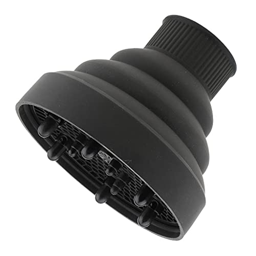 Universal Hair Dryer Diffuser Blow Dryer Hair Diffuser Cover fit for Curly Frizzy Hair Styling Hairdressing Salon Accessory (Black)