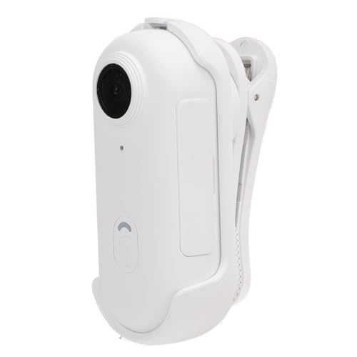 Caméra collier pour animaux sans fil HD 1080P blanche pour vlogging et sport