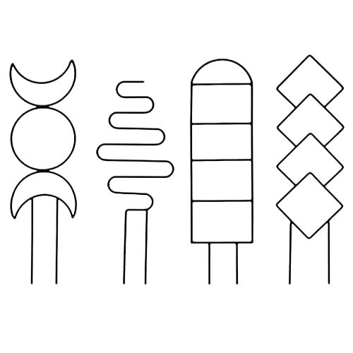 Treliça Metálica - Treliça de plantas de interior para vasos de plantas de escalada Conjunto de 4 -