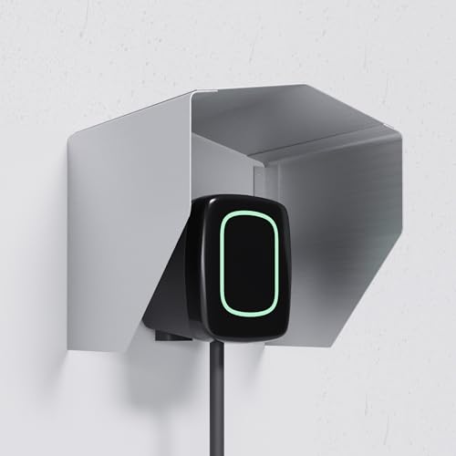 Preisvergleich Produktbild EVify Wallbox Wetterschutz aus rostfreiem Stahl für kompakte Wallboxen Schutzdach Wallbox Abdeckung Wetterschutzdach Regenschutz Überdachung für EV Ladestation