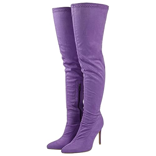 Cuissardes Hautes Stiletto 11CM Bottes de Mode pour Femmes Pole Danse