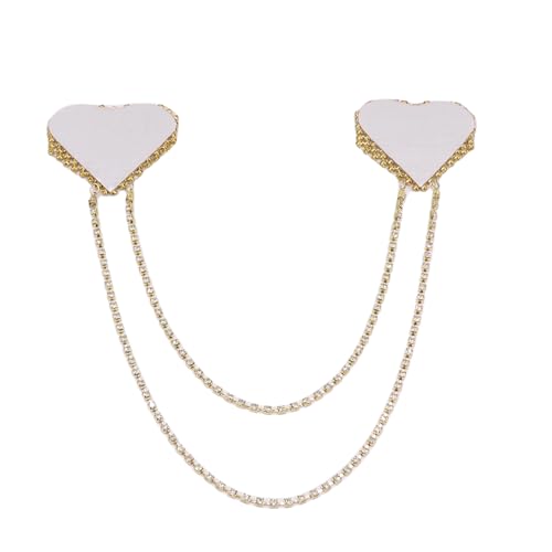 Image of ZGMYC Sparkly Rhinestones Metal Chain Nipple Cover with Tassel, Reusable Adhesive Pasties Sexy Bra Body Chain