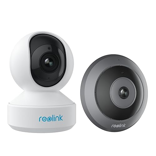 REOLINK Indoor Security Camera, Fisheye Camera FE-W with 2K+ 6MP 360° Panorama, Bundle E1 Zoom 5MP WiFi PTZ Camera with Auto Tracking, Ideal for Baby/Pet Monitor/Home Security, Dual Band WiFi REOLINK Indoor Security Camera, Fisheye Camera FE-W with 2K+ 6MP 360° Panorama, Bundle E1 Zoom 5MP WiFi PTZ Camera with Auto Tracking, Ideal for Baby/Pet Monitor/Home Security, Dual Band WiFi
