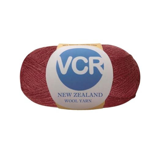 Image of VCR Maroon Chunky Wool Yarn, 100 Grams, Hank, 196 Meters, 100% New Zealand Wool Knitting Yarn, Soft Crosia Thread Suitable for Baby Blankets & Booties Pack of 1