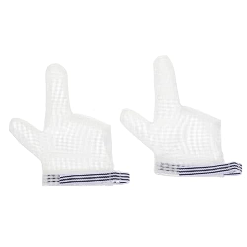 Toyvian Nylon Newborn Mittens Thumb Sucking Guard Breathable Mesh Adjustable Design Boys and Girls Fingers Sucking Treatment 1 Pair