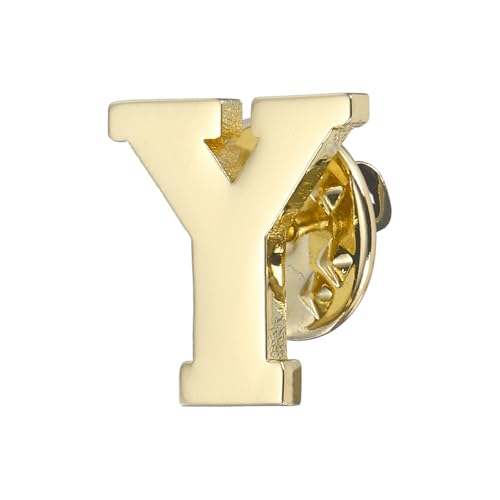 Image of PATIKIL Letter Lapel Pins, Initial Alphabet Collar Pins Letter Brooch Pins for Women Men Shirt Dress Suits