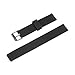 uxcell Soft Rubber Watch Band 16mm Width, Replacement Silicone Watch Strap, Black