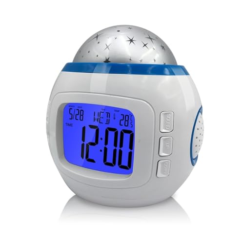 Reloj digital proyección led con música para regalar en cumpleaños 2