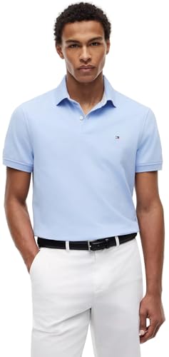 Image of Tommy Hilfiger Men's Short Sleeve Cotton Pique Polo Shirt in Regular Fit 2024 Collection