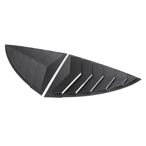 Triangle persiennes de fenêtre latérale finition My Bright Black de qualité supérieure