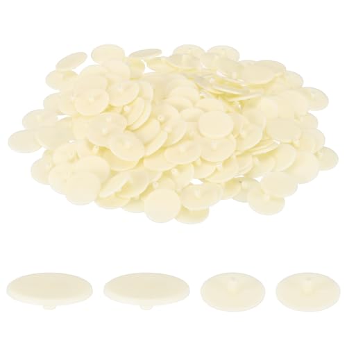 uxcell 300pcs 3x17.5mm Bouchons de trou en plastique beige