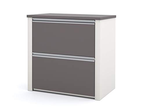 Image of BESTAR Connexion Lateral File Drawer (Ready-to-Assemble), 30 inch, Slate /Sandstone