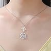 VASSAGO Witches Knot Necklace Tetragrammaton Pentagram Necklaces Celtic Knot Pendant Protection Witchcraft Pagan Irish Jewelry for Women Men (Silver Witch Knot Necklace 2) #4