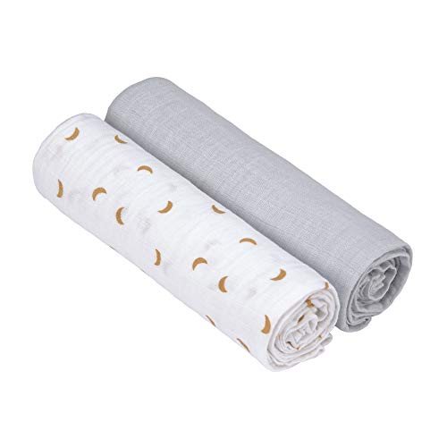 LÄSSIG Baby Puckdecke Spuckdecke Pucktuch Mulltuch 2er Set...