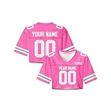 Damen American Football Trikots - Personalisiert Name Nummer Team Logo,Karneval Cheerleader-Team Cosplay Kostüm
