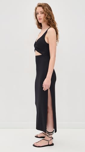 Image of L*Space Camille Dress for Women, Fitted Ribbed Maxi, Ankle Length, Sleeveless Scoop Neck, Side Slit & Waist Cutouts