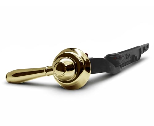 Korky Strongarm Metal Toilet Handle & Lever in Polished Gold - 6021