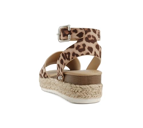 Image of Soda Little Kids /Children /Girls Topic-IIS Espadrille Flatform Wedge Open Toe Sandals