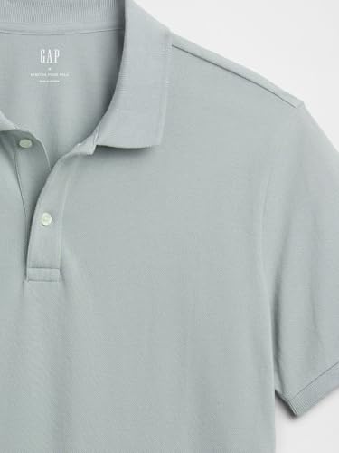 Image of Gap Men Solid Regular fit Half Sleeve Collared Neck T-Shirt