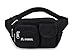 Everest Multiple Pocket Waist Pack, Black, One Size,044MDH-BK