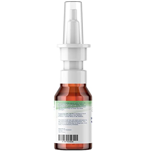 Ameo Life Aloe Infused Silver Nasal Spray - Helps Relieve Congestion And Mucous For Better Immune Support, 24 Ppm - Spray #TOP1