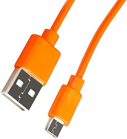 Replacement USB Charger Charging Cable Cord for Ring Enabled Ring Video Doorbell 2/3/Plus / 4 (2020 Release) Power Cord, Peephole Cam,Doorbell Pro,Doorbell 2 3 Camera Battery Charging Cable (Orange)