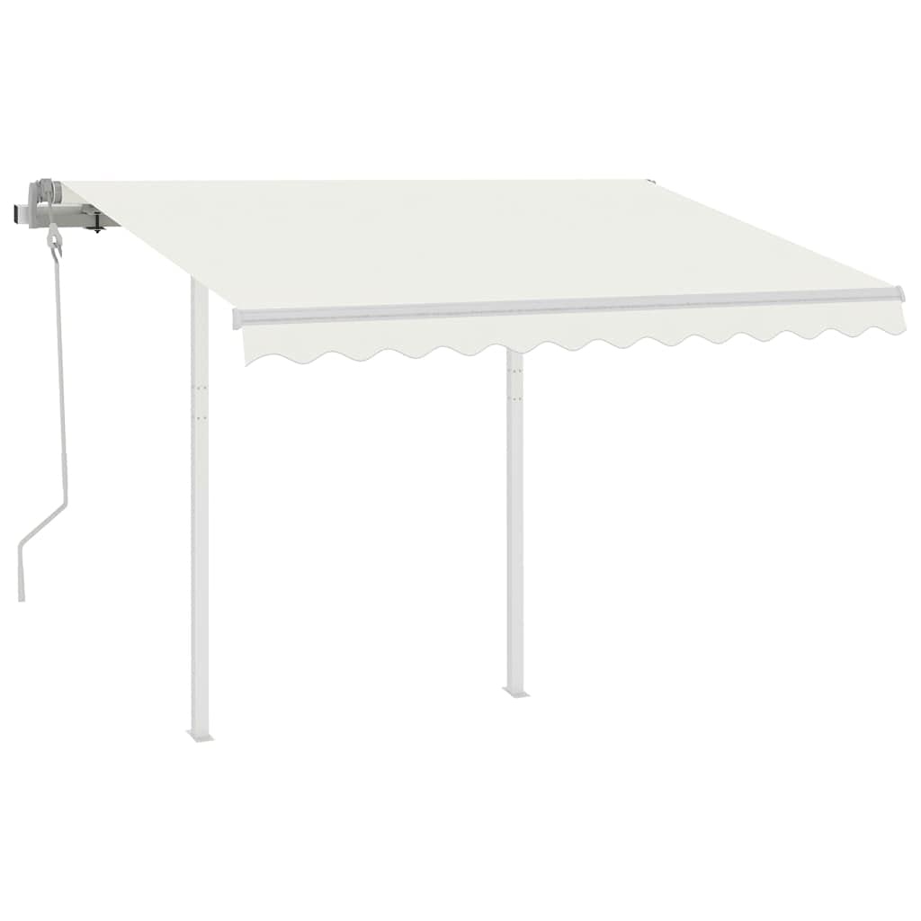 Stützen für Markisen, Halterung Markisenfuß Markisenhalterung Markisen zubehör Geeignet für Restaurants Terrassen Geschäfte Balkone Weiß 300x245 cm Eisen