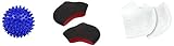 Plantar Fasciitis Relieve Kits(5PCS) Compression Heel Sleeves & Massage Ball for Heel Protectors,Heel Supports,Foot Massage,Cracked Heels,Heel Pains,Ankle & Arch Supports for Men & Women