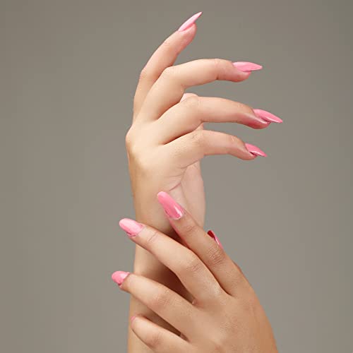 Image of Cotton Rose Professional Nail Polish | Long Lasting, Quick Dry, Chip Resistant, High Shine Nail Paint | Smooth & Easy Application, Vibrant Trendy Shades for Women & Girls Party Daily Use 15ml