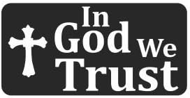 (3) in God We Trust Hard Hat/Helmet Stickers